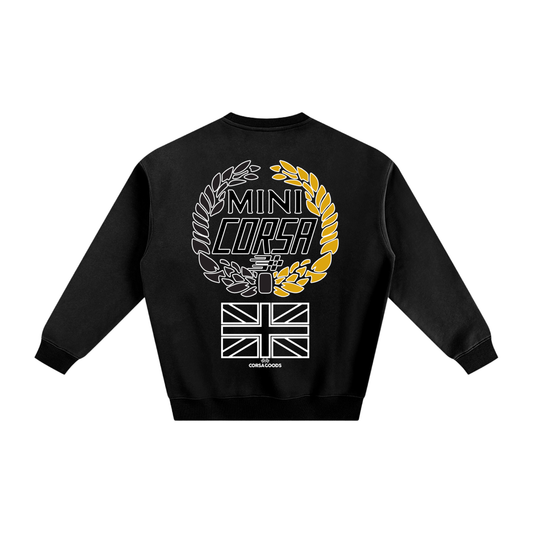 MINI HERITAGE FLEECED SWEATSHIRT BLACK